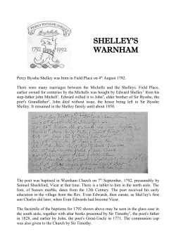 shelley`s warnham - The Warnham Society