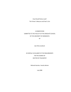 Dissertation Abstract and Table of Contents