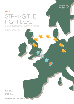 Striking the right deal