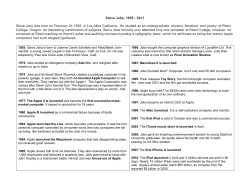 Steve Jobs was born on February 24 1955, in Los Altos