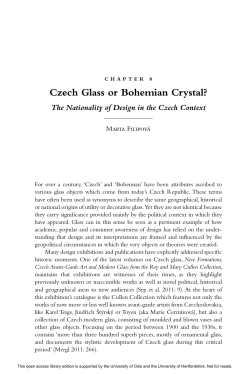 Czech Glass or Bohemian Crystal?