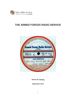 THE ARMED FORCES RADIO SERVICE