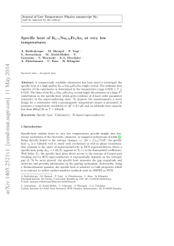 Specific heat of K071Na0. 29Fe2As2 at very low temperatures