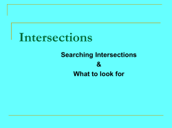 Intersections