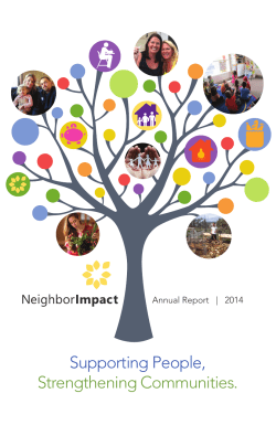 Supporting People, Strengthening Communities.