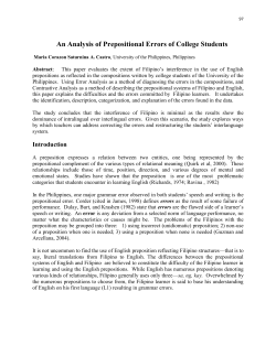 An Analysis of Prepositional Errors of College Students