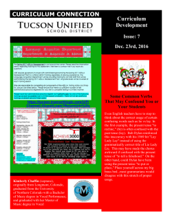 Issue 7: December 23, 2016 - Tucson Unified School District