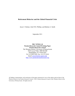 - Pension Research Council