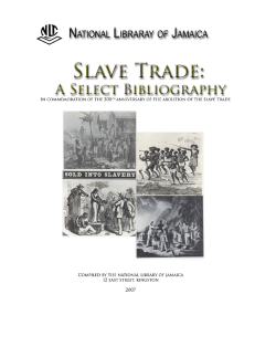 slave trade a select bibliography