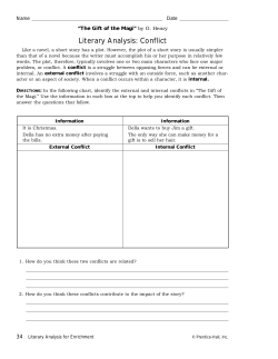 Literary Analysis for Enrichment: Unit 6: The Gift of the Magi