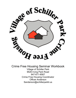 Crime Free Housing Seminar Workbook