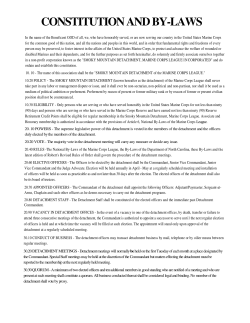 constitution and by-laws - About Marine Corps League Detachment