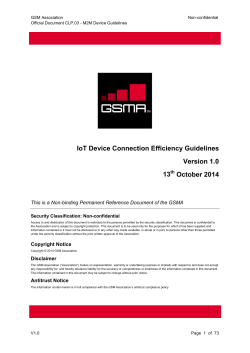 IoT Device Connection Efficiency Guidelines Version 1.0 13 October