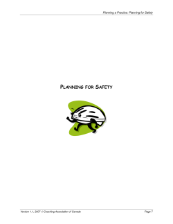 Planning for Safety