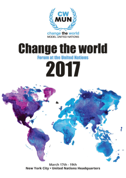 conference guide - Change the World MUN