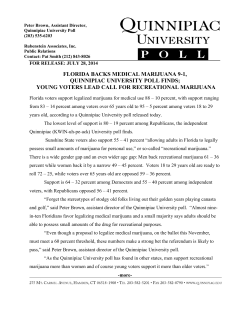 Quinnipiac University Poll | Quinnipiac University Connecticut