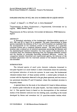 Printed in The Netherlands INFRARED SPECTRA OF HC1, HBr