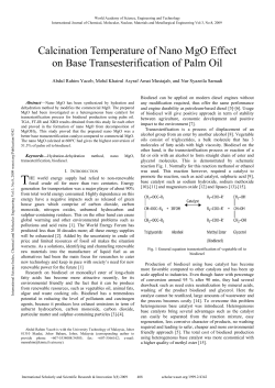 Calcination Temperature of Nano MgO Effect on Base