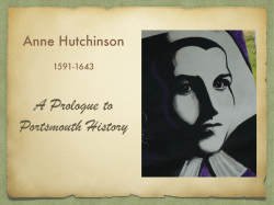 Anne Hutchinson presentation copy