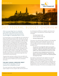 2017 federal budget overview