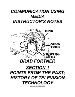 history of television technology