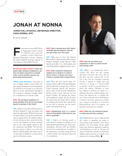 jonah at nonna - Beverage Media Group