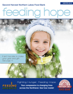 newsletter_dec2013-w.. - Second Harvest Northern Lakes Food Bank