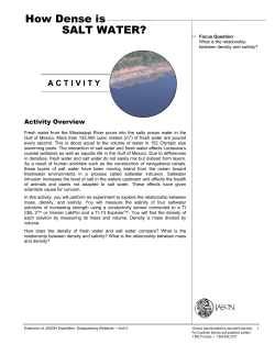 How Dense is SALT WATER? - TI Education