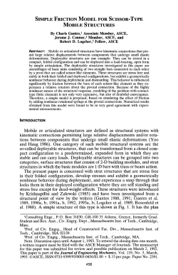 SIMPLE FRICTION MODEL FOR SCISSOR=TYPE MOBILE