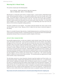 Morning Girl: A Novel Study