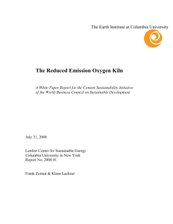 The Reduced Emission Oxygen Kiln