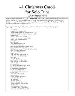 41 Christmas Carols for Solo Tuba