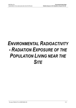 environmental radioactivity - radiation exposure of the population