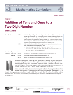 Addition of Tens and Ones to a Two