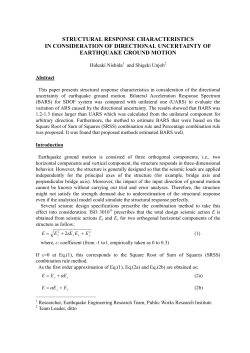 structural response characteristics in consideration of directional