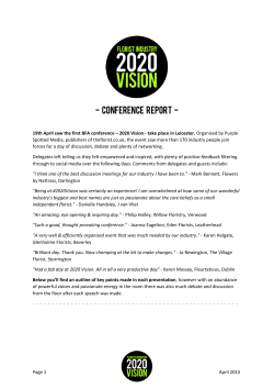 conference report - The Florist Magazine