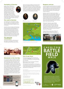 Cheriton Battlefield Walk