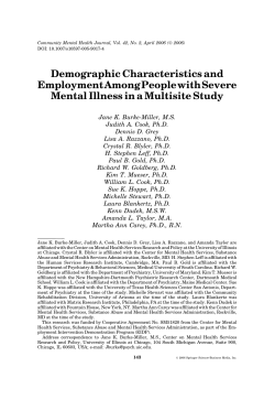 Demographic Characteristics and