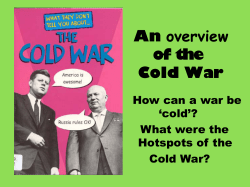 An overview of the Cold War