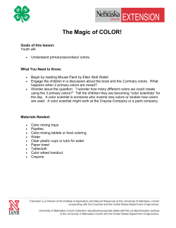 The Magic of COLOR! - The Learning Child