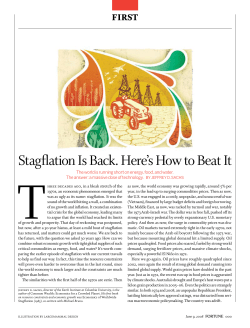 Stagflation Is Back. Here`s How to Beat It
