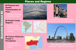 #4 Physical and Human Characteristics of Place #5 People Create