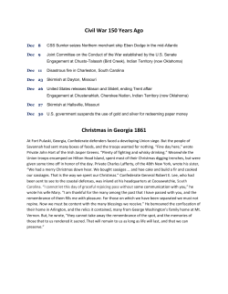 Events of December 1861 - Kennesaw Mountain Trail Club