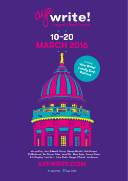 Aye Write! 2016 brochure