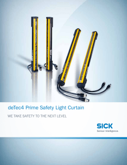 deTec4 Prime Safety Light Curtain