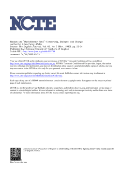 Racism and "Huckleberry Finn": Censorship, Dialogue, and Change