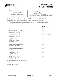 ROYAL (MU7053) - Alberta Energy Regulator