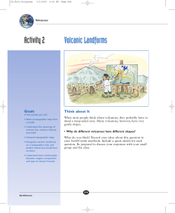 Activity 2 Volcanic Landforms