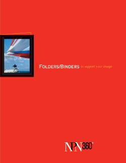 a PDF of our Presentation Folder Brochure