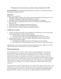 The Supreme Court, the Executive and Native American